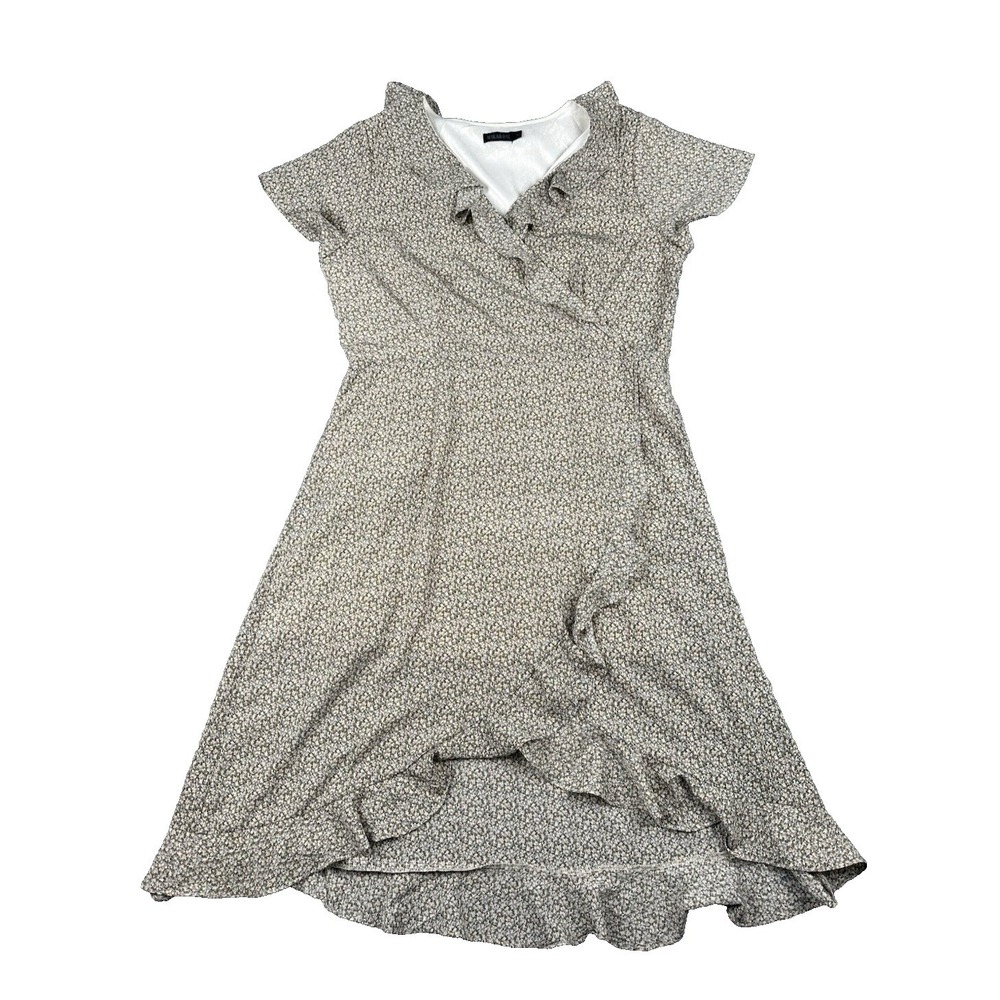 Mikarose Green Peasant Floral Springtime‎ Dress Women's Size XL Lined